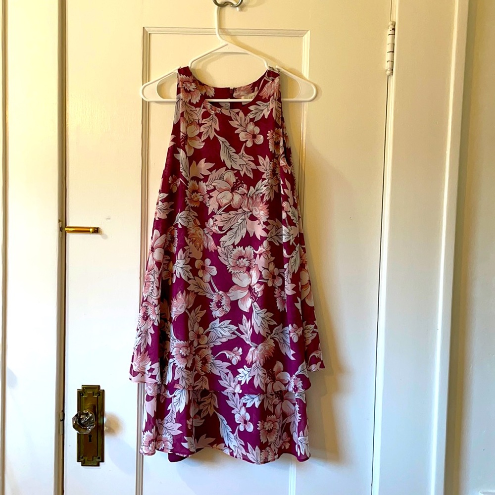 Pink and purple dress